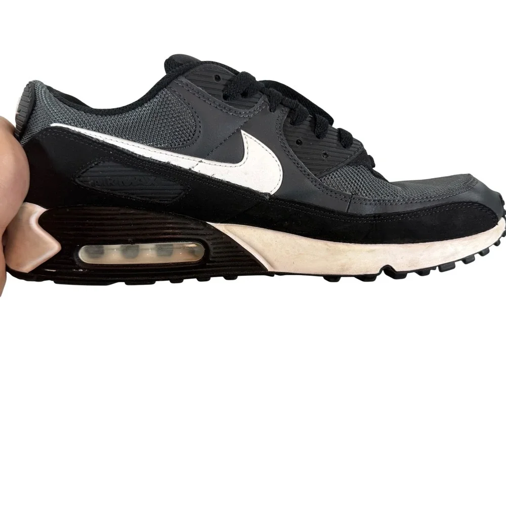 Nike Air Max 90 Black White Grey Sneakers Mens Size 11.5 CN8490-003